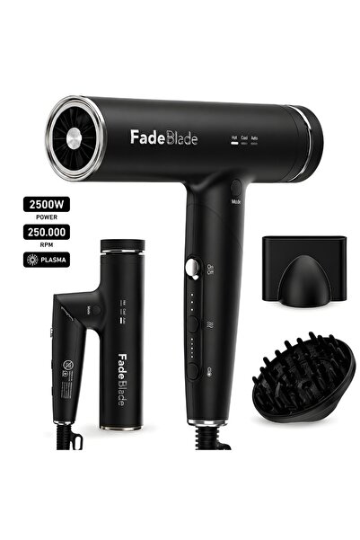 FadeBlade Uscator Par Profesional cu Plasma TitanDry, 2500W, Pliabil, 3 Trept...