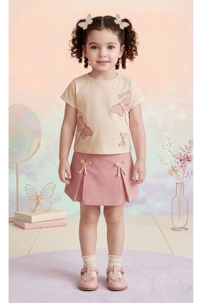 Mc mini clup Shorts and Skirt for Baby Girl, 2-Piece Stylish Tkm