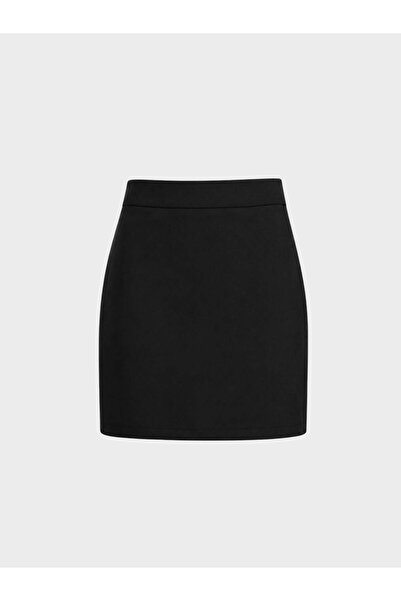 RİVUS Core Pensli Belted Mini Pencil Skirt - Black