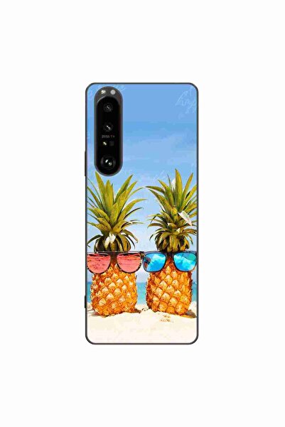 OEM Husa compatibila cu Sony Xperia 1 III Silicon Gel Tpu Model Beach Pinneaples