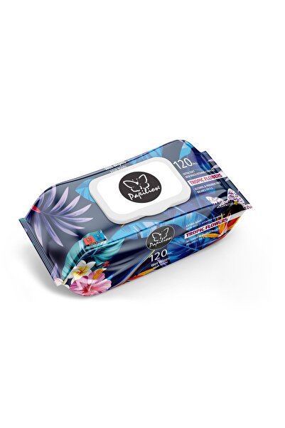 Vader Servetele Umede, Papilion, 120 buc Tropical Flowers Capac,