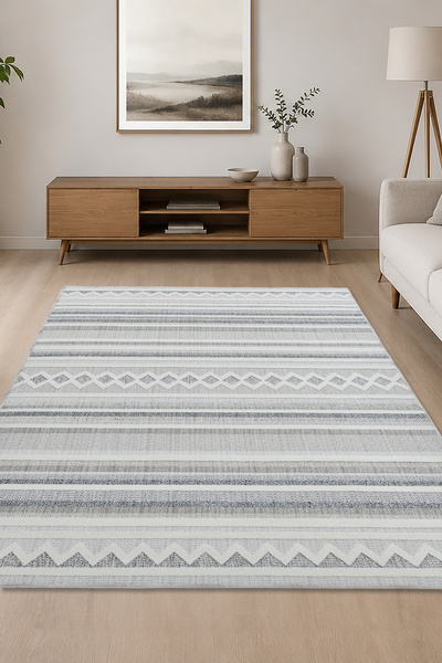 Giza Home Nature Pamuk 30° Yıkanabilir Halı Modern Kilim Oturma Odası Salon M...