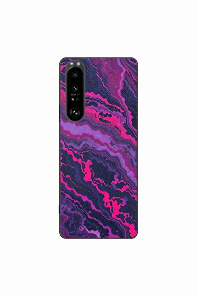 OEM Husa compatibila cu Sony Xperia 1 III Silicon Gel Tpu Model Midnight Rose...