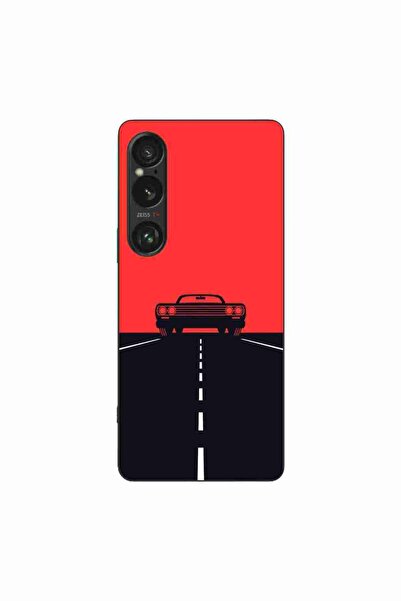 OEM Husa compatibila cu Sony Xperia 1 VI Silicon Gel Tpu Model Red Sky Muscle...