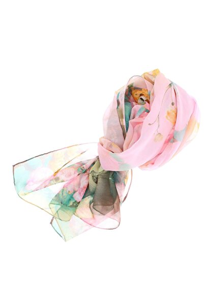 ButicCochet Eșarfă de damă, Buticcochet, din poliester, cu imprimeu floral, 5...