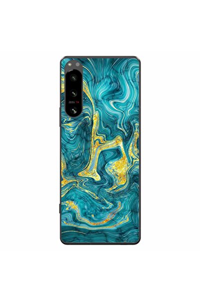 OEM Husa compatibila cu Sony Xperia 5 IV Silicon Gel Tpu Model Abstract Gemst...