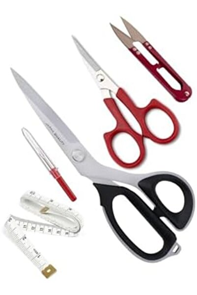Yıldızan Nzr Beautestore 7230 Titanium Tip Plastic Handle Fabric Cutting Scis...