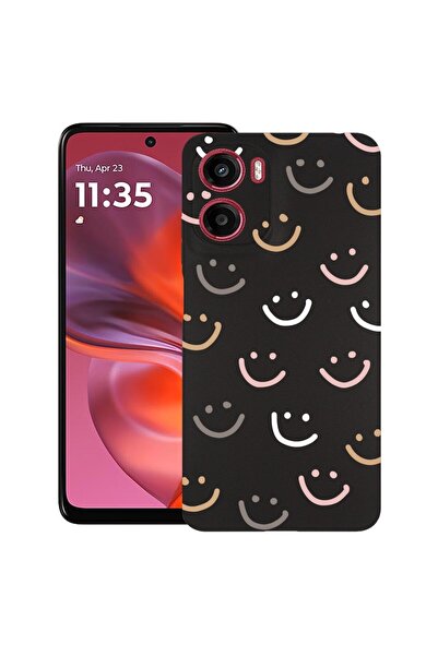 bestcase ¬Æ Husa pentru Motorola Moto G05, Smile Please, Slim Silicon 0.8MM, ...