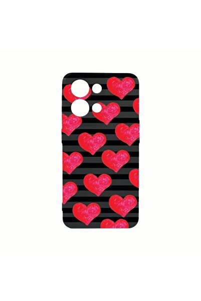 bestcase Husa Silicon, Compatibila Cu Oppo Reno8 Pro, hearts, Rezistenta la u...