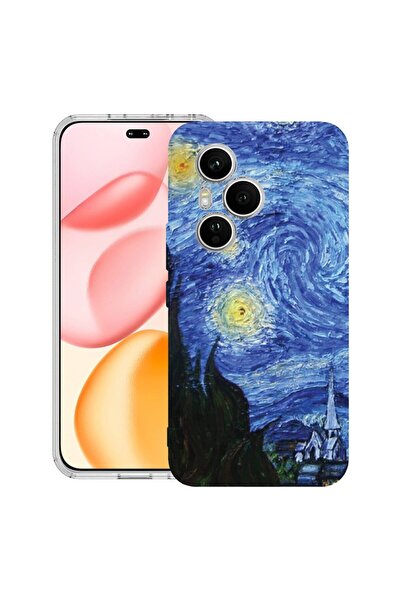 bestcase ¬Æ Husa Clear Silicon pentru Honor 400 Pro, Van Gogh - Starry Night,...