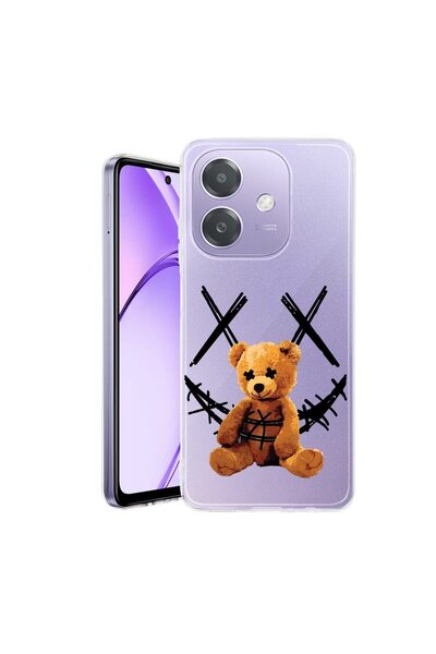 bestcase Husă pentru OPPO A40 / A40M, BestCase® Silicon transparent 2MM, Ursu...