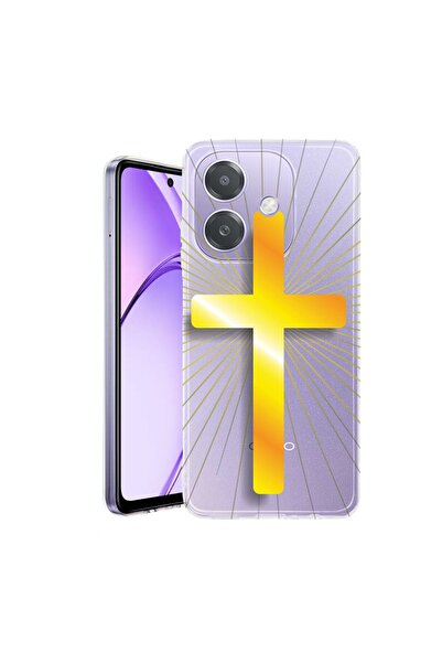 bestcase Husa pentru OPPO A40 / A40M, BestCase¬Æ Clear Silicon 2MM, Golden Cr...