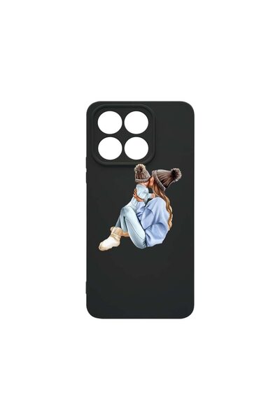 bestcase Λεπτή Θήκη Σιλικόνης 0.8MM, Συμβατή με Honor X6a, Σχέδιο Κορίτσι-Μαμ...