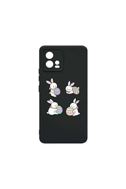 bestcase Тънък силиконов калъф 0.8ММ, съвместим с Motorola Moto G72, Великден...