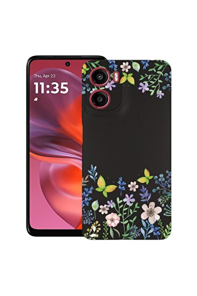bestcase Θήκη για Motorola Moto G05, Σχέδιο Πεταλούδες και Λουλούδια, Λεπτή Σ...