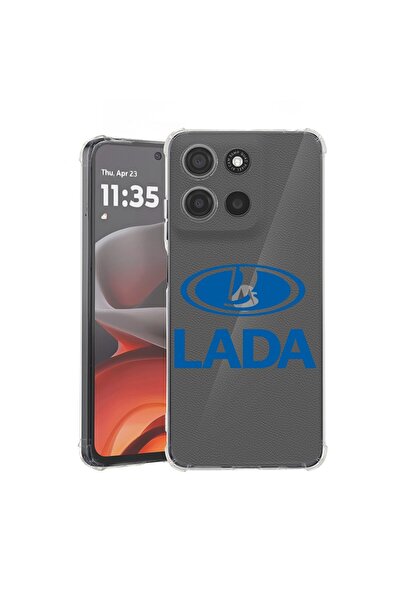 bestcase Калъф за Motorola Moto G75, Удароустойчив 1.5ММ, Lada, Защита на кам...