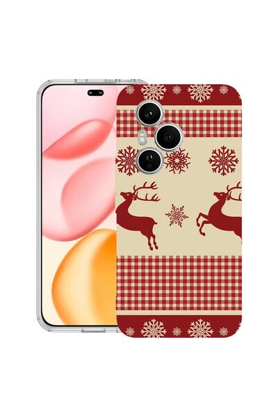 bestcase Прозрачен силиконов калъф за Honor 400 Pro, Коледен десен, 2036424 T...