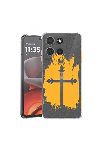 bestcase ¬Æ Husa pentru Motorola Moto G75, Anti Shock 1.5MM, Cross, Protectie...
