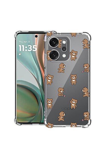 bestcase ¬Æ Husa Anti Shock pentru OPPO Reno14 5G cu Design Teddy Bear Patter...