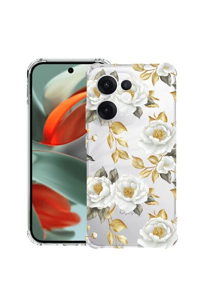 bestcase ¬Æ Husa Anti Shock Compatibila cu OPPO Reno13 F / FS, Floral - Aesth...