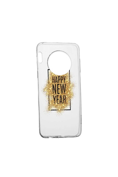 bestcase Θήκη σιλικόνης, Συμβατή με Huawei Nova Y90, Καλή Πρωτοχρονιά, ανθεκτ...