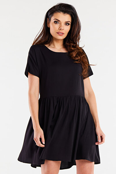 Awama Dress A517, Awama, Polyester, Black, M INTL