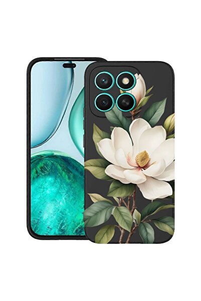 bestcase ¬Æ Husa TPU Ultra Slim Compatibila cu Honor X6b, Floral - White Magn...
