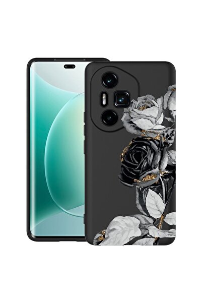 bestcase ¬Æ Husa pentru Honor 300 Pro / 300 Ultra cu Design Black Rose, TPU M...