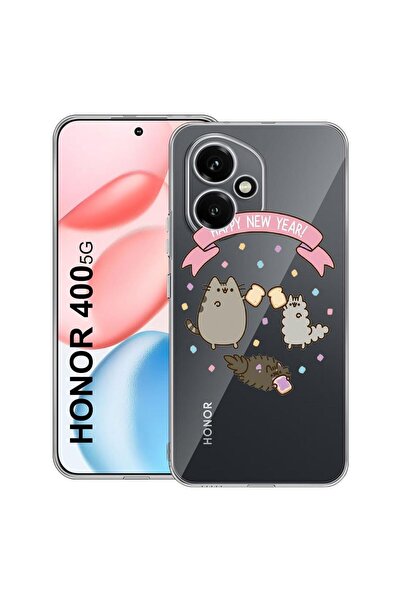 bestcase ¬Æ Husa Clear Silicon pentru Honor 400, Happy New Year, 2036423 T 356