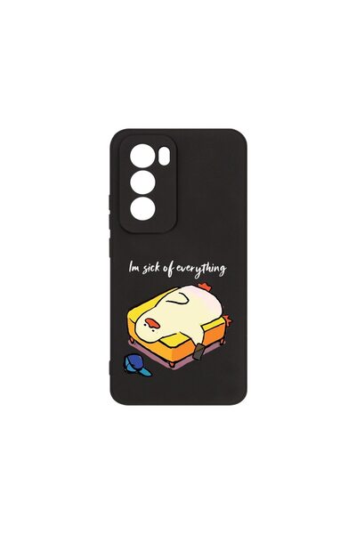 bestcase ¬Æ Husa Premium Silicon, Compatibila Cu OPPO Reno12, I'm Sick Of Eve...