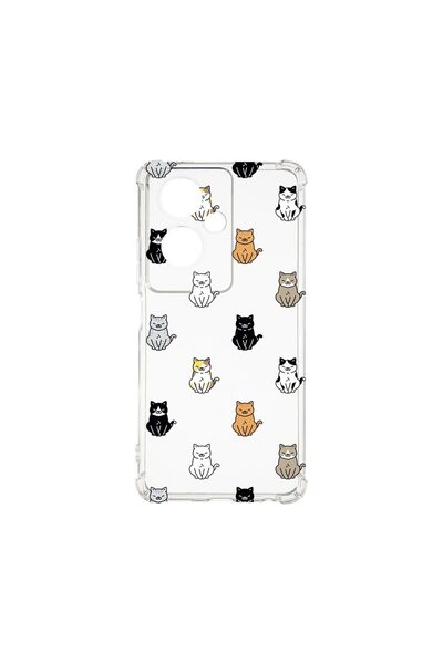 bestcase Αντικραδασμική Θήκη 1.5MM, Συμβατή με OPPO A79 5G, Σχέδιο Γάτας, Αντ...