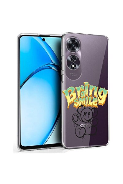 bestcase Husă pentru OPPO A60 4G, Silicon transparent 2MM, Design Ursuleț Zâm...