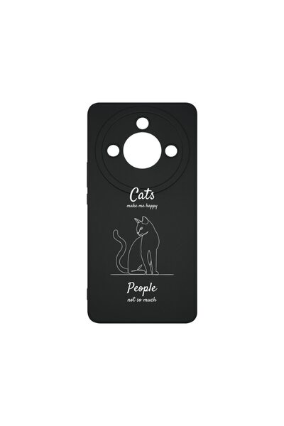bestcase ¬Æ Husa Slim Silicon pentru Honor Magic6 Lite, Cats Make Me Happy, 1...