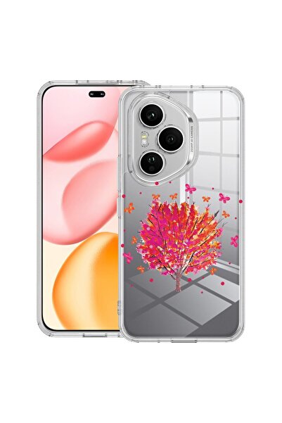 bestcase Διαφανής Θήκη Σιλικόνης για Honor 400 Pro, Σχέδιο Δέντρο με Πεταλούδ...