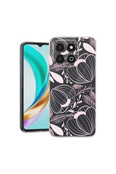 bestcase ¬Æ Husa Clear Slim Silicon Compatibila cu Honor X6c, Tropical Pink F...