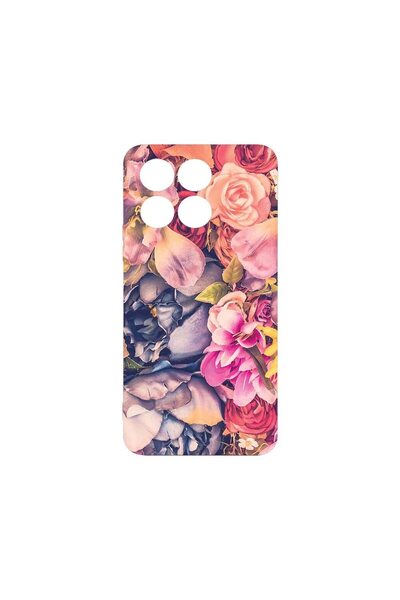 bestcase Husa BestCase¬Æ Slim SIlicon 0.8MM, Compatibila Cu Honor X6a, Floral...