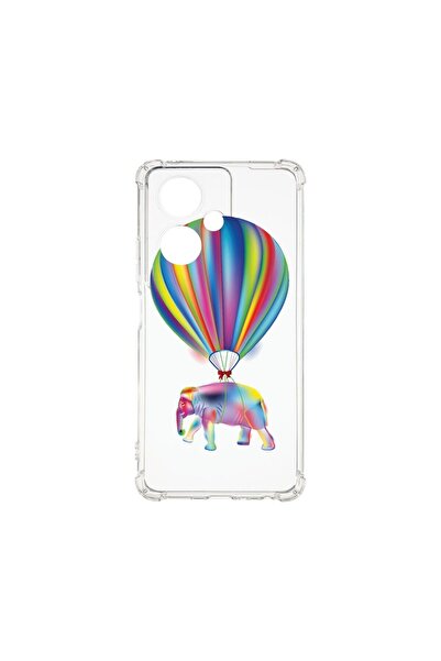 bestcase ¬Æ Husa Anti Shock 1.5MM, Compatibila Cu OPPO Reno 11F, Rainbow Elef...