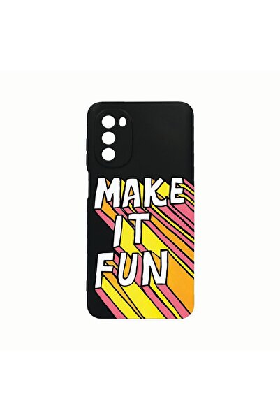 bestcase Θήκη Σιλικόνης, Συμβατή με Motorola Moto G82 / Moto G52, Make It Fun...