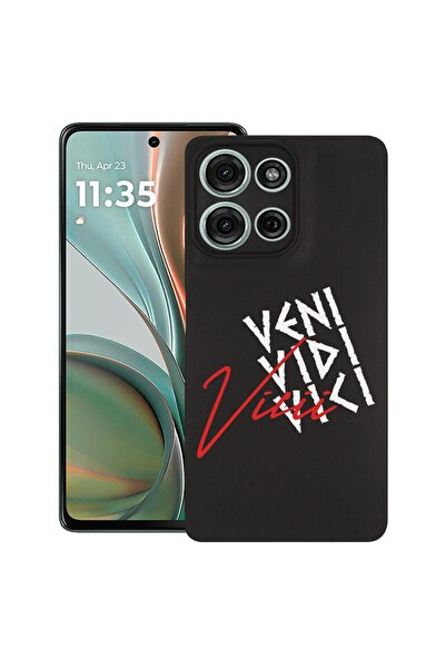 bestcase ¬Æ Husa Slim Silicon pentru Motorola Moto G75, Veni Vidi Vici, 19263...