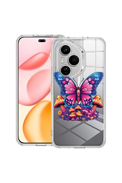 bestcase Прозрачен силиконов калъф за Honor 400 Pro, Цветове на мечтите - Пеп...