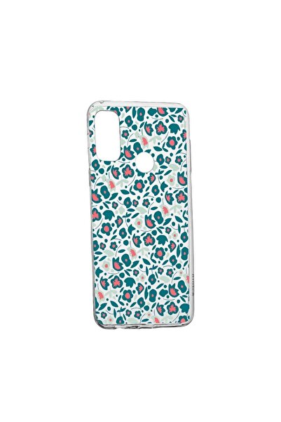 bestcase Husa Green Flowers Pattern, pentru Alcatel 3X (2020), rezistenta la ...