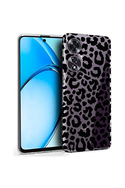 bestcase ¬Æ Husa pentru OPPO A60 4G, Clear Silicon 2MM, Leopard, Antisoc, Pro...
