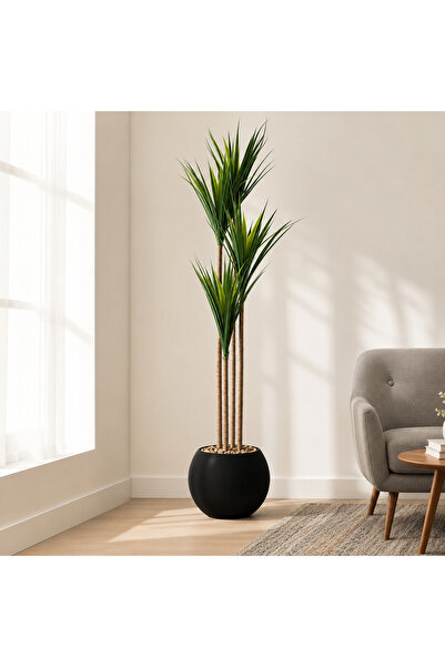 TrentonGCC Artificial Indoor Decorative Tree in Modern Pot – Premium Faux Flo...