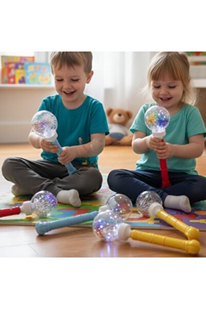 NEON Balloon Toy Led Import Export Co LED Işıklı Sihirli Küre Oyuncak Asa Kri...