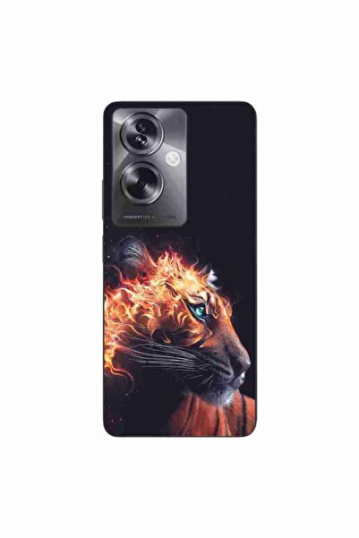 OEM Husa compatibila cu Oppo A79 5G Silicon Gel Tpu Model Flameborn Tiger