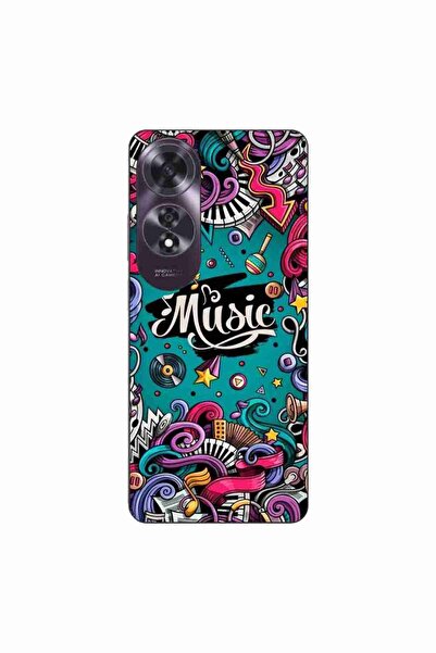 OEM Husa compatibila cu Oppo A60 4G Silicon Gel Tpu Model Pop Art Music