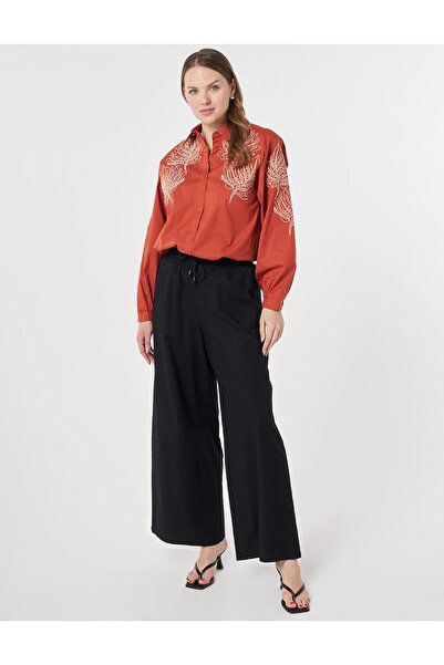 KYR Elastic Waist Relaxed Fit Trousers Black