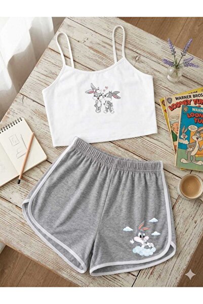 PEMBİŞ HOMEWEAR Natural Pamuk süprem crop basic