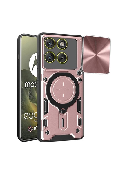 Evolium Phone Case for Motorola Edge 70, Camera Protection, with Stand, TPU, ...