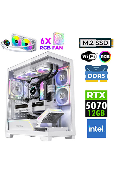 XASER JETT X320 Intel i9 14900KF 32GB DDR5 Ram 1TB M.2 NVMe SSD 12GB RTX5070 ...